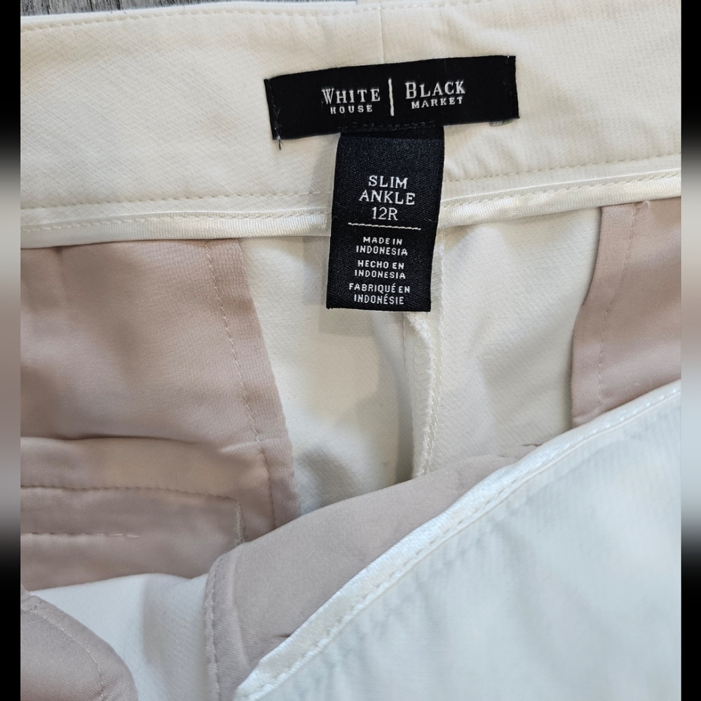White House Black Market White Women's Pants - Picture 5 of 8